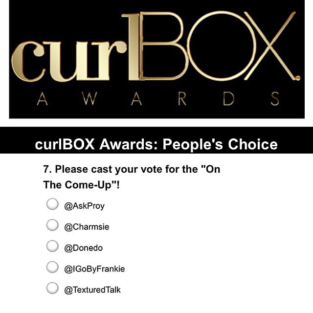 curlBOX awards on the come up