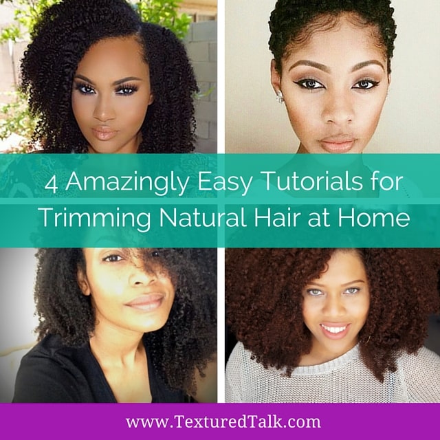 4 Easy Ways To Trim Natural Hair At Home