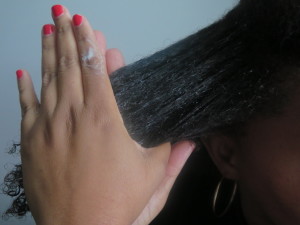 Installing perm rods on natural hair